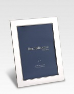 A new standard in framing, designed in tarnish-proof, silverplated metal. Wipe clean ImportedDIMENSION INFORMATION5 X 7 (7 X 9 overall)8 X 10 (10 X 12 overall)