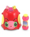 This bucket of fun has everything you need for a bubblicious time, and the sturdy handle makes it easy to take the fun with you. All the ladybugs will want to fly away with all the fabulous bubbles you and up to two friends can create!