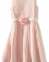 Us Angels Girls 7-16 Chiffon Tank Dress, Blush Pink, 8