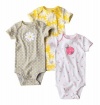 Just One You by Carters Baby/Toddler Girls' 3-Pack Bodysuit - Daisies (9 Months)