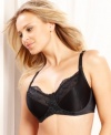 Get a better fit thanks to the three-section unlined cups of Lilyette's Enchantment 3 Section Bra. It features two-ply wings for smoothing and support and beautiful lace detail on the front. Style #471