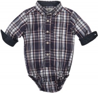 OshKosh B'Gosh Poplin Bodysuit - Blue Plaid OshKosh B'Gosh Poplin Bodysuit - Blue Plaid