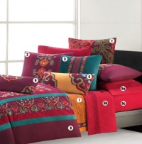 Natori Tangka 300TC Flat Sheet - Biking Red - King Natori Tangka 300TC Flat Sheet - Biking Red - King