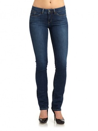 THE LOOKFeatures slimming Happy Technology for pain-free shapingMedium wash denim with light fading and oven-baked wrinklesWaistband with belt loopsZip-fly with button closureFive-pocket styleTHE FITRise, about 9Inseam, about 28THE MATERIAL92% cotton/7% polyester/1% spandexCARE & ORIGINMachine washMade in USAModel shown is 5'10½ (179cm) wearing US size 4. FIT RECOMMENDATION: Order one size down as this style runs large. THE LOOKFeatures slimming Happy Technology for pain-free shapingMedium wash denim with light fading and oven-baked wrinklesWaistband with belt loopsZip-fly with button closureFive-pocket styleTHE FITRise, about 9Inseam, about 28THE MATERIAL92% cotton/7% polyester/1% spandexCARE & ORIGINMachine washMade in USAModel shown is 5'10½ (179cm) wearing US size 4. FIT RECOMMENDATION: Order one size down as this style runs large.