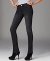These jeans from Buffalo David Bitton are sure to be your new favorite! With a skinny fit and a black wash, they go with anything from flirty blouses to tissue-thin tees.