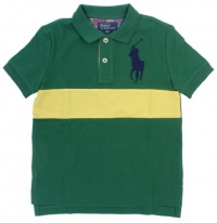 Polo Ralph Lauren Boys Mesh Big Pony Logo Polo Shirt - 5 Polo Ralph Lauren Boys Mesh Big Pony Logo Polo Shirt - 5