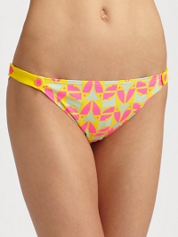 A colorful swim style with button details offering a playful look. Stretch comfortButton-tab sidesLow riseFully lined82% nylon/18% spandexHand washImported Please note: Bikini top sold separately. A colorful swim style with button details offering a playful look. Stretch comfortButton-tab sidesLow riseFully lined82% nylon/18% spandexHand washImported Please note: Bikini top sold separately.
