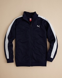 A classic sporty jacket crafted in tough, moisture-wicking fabric for the athlete who's serious about both style and comfort. A classic sporty jacket crafted in tough, moisture-wicking fabric for the athlete who's serious about both style and comfort.