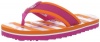 Sperry Top-Sider Girls Ashore Thong Sandal (Toddler/Little Kid/Big Kid),Pink/Orange/White,4 M US Big Kid