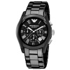 Emporio Armani Men's AR1400 Ceramic Black Chronograph Dial Watch