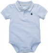 OshKosh B'Gosh Pique Polo Bodysuit - Peace Blue