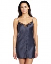 Calvin Klein Women's Nocturnal Elegance Chemise, Stone Lead, Medium