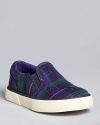 Signature logo slip-ons from Ralph Lauren Childrenswear offer a easy and comfortable fit.