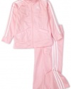 adidas Girls 2-6x Basic Tricot Set, Light Pink, 4T