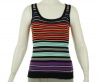 Calvin Klein Scoop Neck Sleeveless Shirt Turquoise Multi S