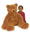 So lovable, it's almost unbearable! This beautiful brown bear is over two feet in every dimension. With excellent quality construction, this fabulous bear features soft, furry fabric and has a classic teddy bear look. Soft and huggable, this timeless teddy will delight bear lovers of every age.