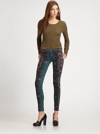 Irresistible printed jeans with a phenomenal fit, thanks to just the right amount of stretch.Belt loopsButton closureZip flyFive-pocket styleInseam, about 30Rise, about 9Cotton/nylon/elastaneMachine washImportedSIZE & FIT Model shown is 5'10 (180cm) wearing a US size 4. Irresistible printed jeans with a phenomenal fit, thanks to just the right amount of stretch.Belt loopsButton closureZip flyFive-pocket styleInseam, about 30Rise, about 9Cotton/nylon/elastaneMachine washImportedSIZE & FIT Model shown is 5'10 (180cm) wearing a US size 4.