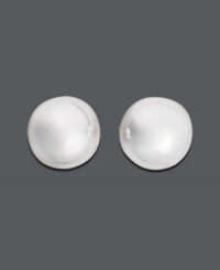 Add a hint of silver sophistication. These smooth, rounded button stud earrings (8 mm) by Giani Bernini are the perfect final touch to your ensemble. Earrings crafted in sterling silver. Add a hint of silver sophistication. These smooth, rounded button stud earrings (8 mm) by Giani Bernini are the perfect final touch to your ensemble. Earrings crafted in sterling silver.