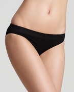 A sleek, basic bikini with gathered detail at back. Style #832175
