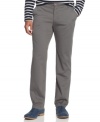 Add some variety to your pants collection with these stylish colored chinos by Univibe.