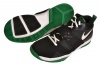 NIKE Boys' AIR LEGACY 3 (GS) BOYS BASKETBALL SHOES-Black/White/Green-5.5