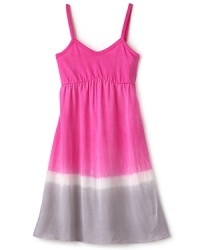 A clever cover-up for summer poolside fun, Juicy Couture's sleeveless sundress flaunts a groovy tie dye print and a classic empire waist silhouette. A clever cover-up for summer poolside fun, Juicy Couture's sleeveless sundress flaunts a groovy tie dye print and a classic empire waist silhouette.