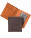 Update your accessories with this two-tone wallet from Perry Ellis.