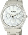 XOXO Women's XO5301A Rhinestone Accent Silver-Tone Bracelet Watch