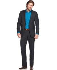 Suit up in sleek style with this slim-fit classic from Kenneth Cole Reaction. Suit up in sleek style with this slim-fit classic from Kenneth Cole Reaction.
