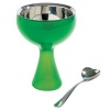 Alessi Big Love Ice Cream Bowl with Heart Shaped Spoon Green