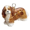 Mouth blown and hand painted by some of the finest artists in Poland, this Cavalier King Charles Spaniel ornament is a favorite for hanging on the tree. This collection has been taken to a whole new level in detail, uniqueness and artistic direction.