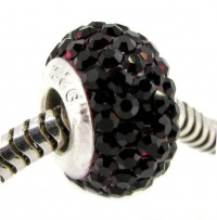 Sterling Silver Birthstone Round Garnet Red Crystal For Pandora Troll European Charm Bracelets January Sterling Silver Birthstone Round Garnet Red Crystal For Pandora Troll European Charm Bracelets January