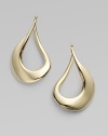 From the Basic Gold Collection. Polished 18k gold in an iconic teardrop shape.18K gold Length, about 1½ Hinged back Made in Italy