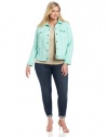 Lucky Brand Women's Plus-Size Adelaide Colored Denim Jacket