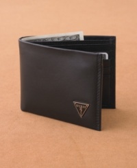 Plain and simple. This leather wallet from Guess keeps you in organized fashion.