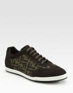Lace-up design in coated canvas with signature initial logo detail.Canvas upperPadded insoleRubber soleMade in Italy