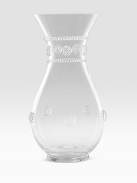 Old-world style and graceful lines appoint a mouthblown glass carafe that easily doubles a beautiful vase. 40-oz. capacity 9½H X 5 diam. Dishwasher safe Imported Old-world style and graceful lines appoint a mouthblown glass carafe that easily doubles a beautiful vase. 40-oz. capacity 9½H X 5 diam. Dishwasher safe Imported