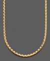 Fabulous fashion that goes wherever you go. This beautiful necklace is crafted in diamond-cut 14k gold. Approximate length: 18 inches.