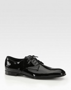 Lace-up evening dress shoe in smooth patent leather.Patent leatherLeather soleMade in Italy
