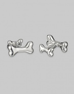 Perfect gift for the dog lover, crafted in polished sterling silver. Length, about 1 Made in USA