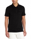 Calvin Klein Sportswear Men's Short Sleeve 4 Button Woven Polo