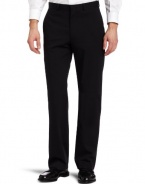 Kenneth Cole New York Mens Black Solid Wool Suit Separate Pant