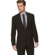 Clean lines and a sleek, modern finish make this Kenneth Cole New York suit a sweet upgrade for the modern man.