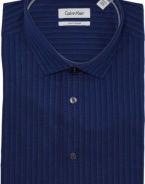 Calvin Klein Slim-Fit BODY Tonal Stripe Dress Shirt