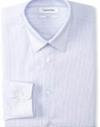 Calvin Klein Men's Regular Fit Stripe Dress Shirt