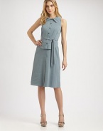 Perfect for every day, this linen shirtdress has the right amount of stretch to ensure an exceptional, relaxed-yet-flattering fit.Collar neckSleevelessPrincess seamsButton frontSelf-tie beltBack yokeAbout 27 from natural waist70% linen/27% viscose/3% elastaneDry cleanImported Model shown is 5'10½ (179cm) wearing US size 4. OUR FIT MODEL RECOMMENDS ordering true size. 