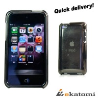 Snap on Hard Case Housing Shell for Apple iPod Touch 4 - Black Clear / Transparent. Bundle with on-the-go pouch wristlet wallet clutch bag *color varies*. By EKATOMi Snap on Hard Case Housing Shell for Apple iPod Touch 4 - Black Clear / Transparent. Bundle with on-the-go pouch wristlet wallet clutch bag *color varies*. By EKATOMi