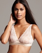 An elegant lace bralette with wire-free comfort from Wacoal. Style #835155