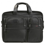 This larger laptop case has a lot going for it: an expandable main compartment, numerous organizer pockets inside and out, and a cushioned computer compartment.