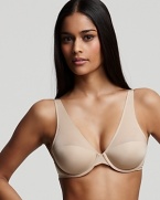 A basic low-cut balconette bra that gives a little lift and comfortable support.